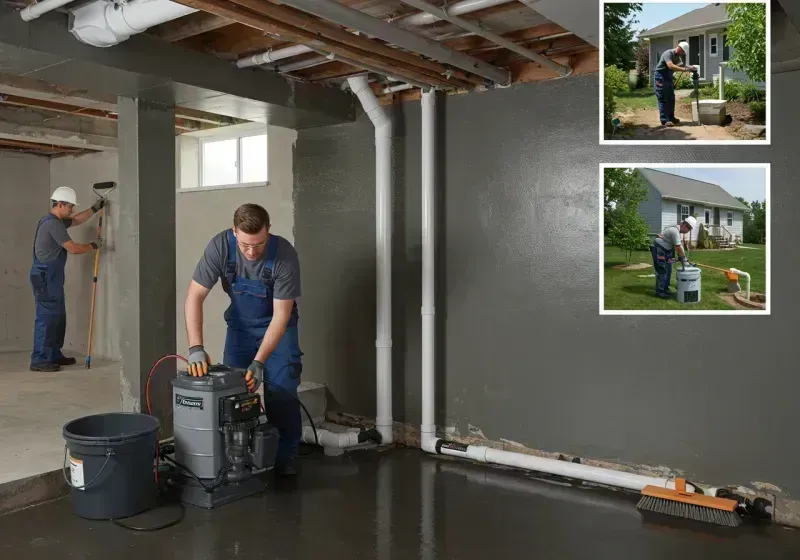 Basement Waterproofing and Flood Prevention process in Albion, IN